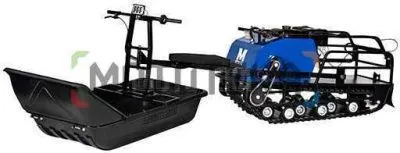 Модуль Толкач Мужик для мотобуксировщика 500 (сани подшитые, с отбойником, длина 1450мм)