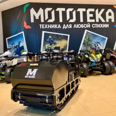 Мотобуксировщик Мужик LUXE М600 1450. 20 л.с.. катковая. с тормозом