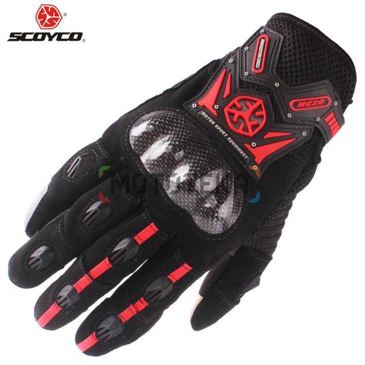 Мотоперчатки Scoyco (Скойко) MC20 (Carbon) Red L