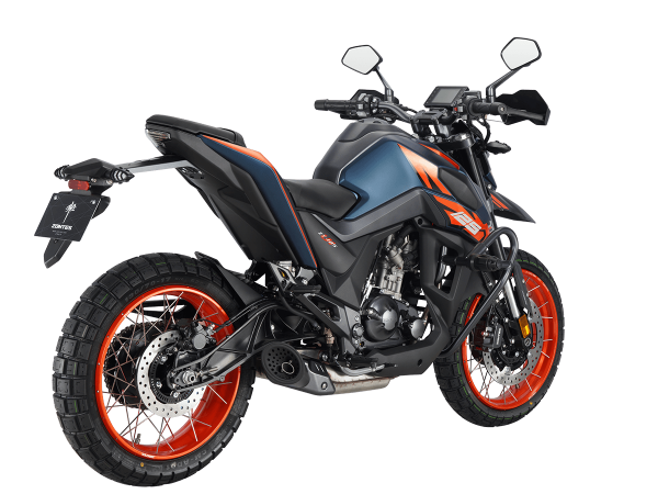 Мотоцикл дорожный Zontes (Зонтес) ZT200 - U1 (4T ZT163ML EFI) 17/17 (2025 г.) синий/оранжевый с ПТС | Мототека